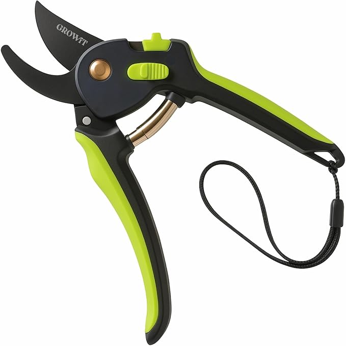 Ultra Sharp Pruning Shears Hedge Clipper – Cuts 3X Easier, Dual-Size Opening, Weak Hand Arthritis Clippers, Rust-Resistant Pruner, Effortlessly Cuts-Mewly Pet
