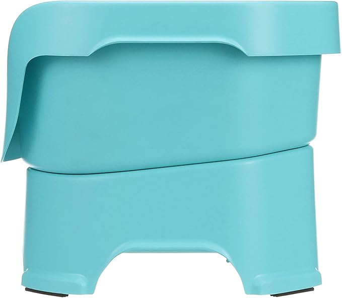 Neater Pet Brands Neater Feeder Deluxe Mess Proof Dog Bowls Elevated for Medium Dogs 19-40 lbs, Made in USA, No Spill Raised Dog Food Bowl Stand Feeding Station, Food and Water Bowl Set, Aquamarine-Mewly Pet