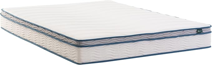 ZINUS 8 Inch Spring Sensation Hybrid Mattress [New Version], Queen, Fiberglass Free, Medium Firmness, Durable Support, Certified Safe Foams & Fabric, Mattress in A Box