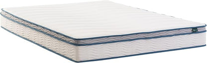 ZINUS 8 Inch Spring Sensation Hybrid Mattress [New Version], Queen, Fiberglass Free, Medium Firmness, Durable Support, Certified Safe Foams & Fabric, Mattress in A Box