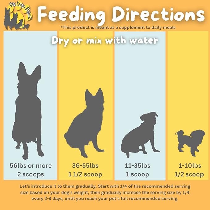 Dog & Cat Probiotics, Prebiotics, & Digestive Enzymes – Flavorless Powder for Gut Health, Allergies, Itchy Skin, Gas & Diarrhea – Organic, Vet-Approved – 65g Bottle (Up to 65 Servings)-Mewly Pet