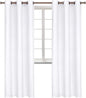 BGment Room Darkening Curtains 84 Inches Long - Grommet Thermal Insulated Drapes Window Treatment Curtains for Bedroom, 2 Panels, 38 x 84 Inch, Pure White