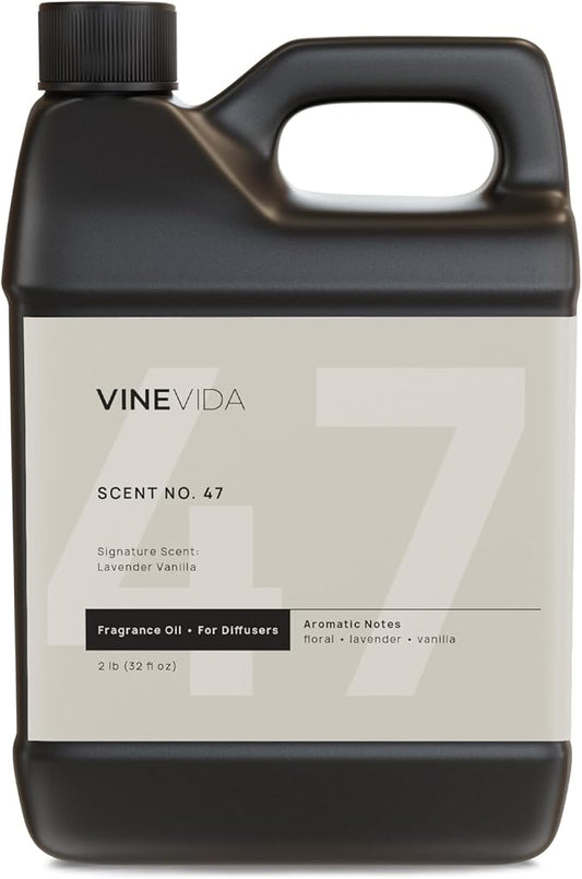 VINEVIDA [32 Fl Oz] Lavender Vanilla Fragrance Oil for Cold Air Diffusers, Essential Oils for Diffuser Oil Refill & Air Freshener Room Spray