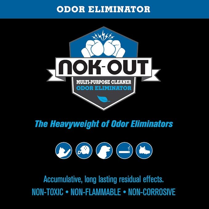 NOK OUT Odor Remover, Pet Deodorizer and Cleaning Spray, Made in the USA, 32 Fluid Ounce Spray-Mewly Pet