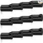 12 Pack Wood Wall Hooks, Black Decorative Coat Hooks Wall Mounted, Heavy Duty Entryway Hat Hooks Wall Hangers for Hanging Purse, Towels, Clothes, Backpack