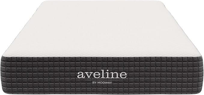 Modway Aveline Memory Foam Bed Mattress Conventional, Twin,Firm, White