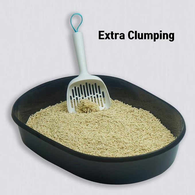 I AM TOFU - Tofu Cat Litter, Natural, Flushable, Dust Free, Extra Clumping Pellet Litter (10 LBS, Original)-Mewly Pet