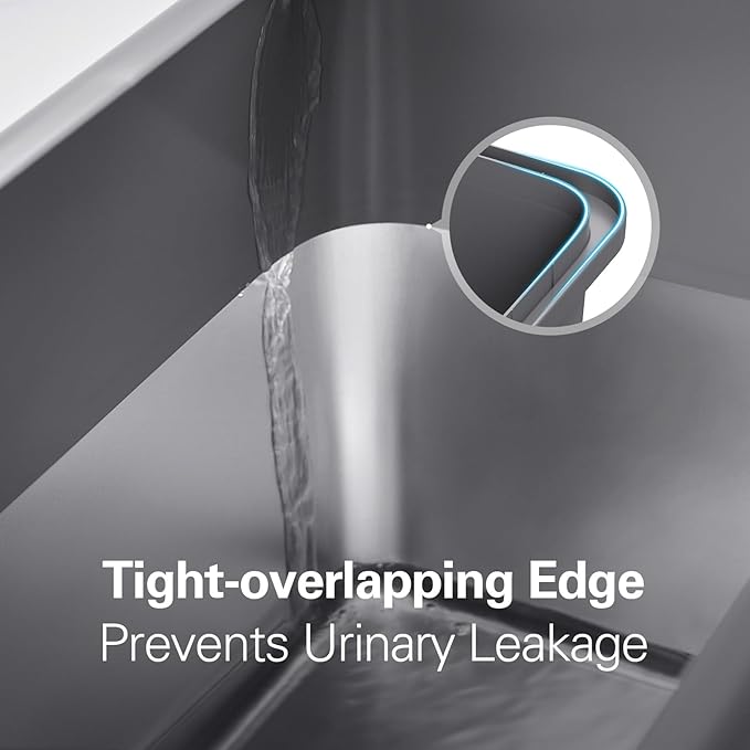 Zarler XXL Stainless Steel Litter Box, Extra Large Cat Litter Boxes 27.8" L x 20" W x 12.9" H, Metal Litter Box with Lid for Multiple Cats, High Sided, Non-Sticky, Anti-Urine Leakage (Grey)-Mewly Pet