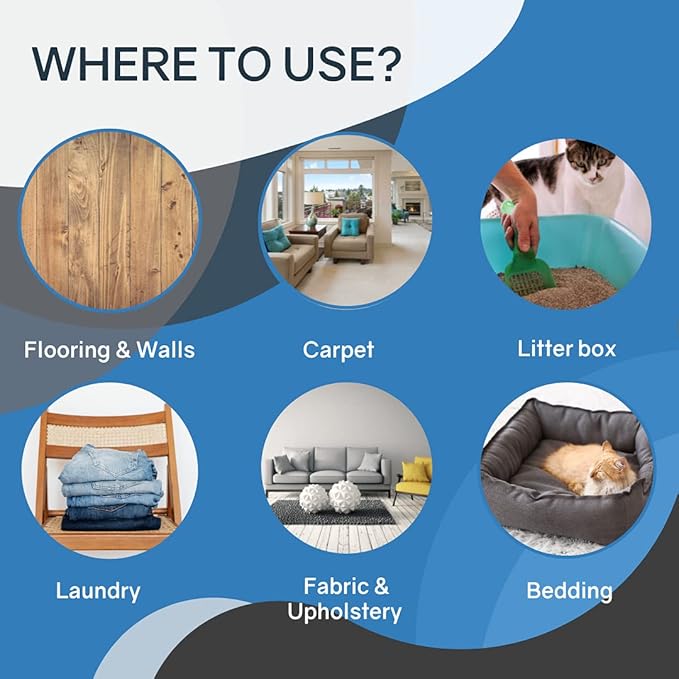 THORNELL Cat Odor-Off Concentrate Pet Smell Odor Eliminator – Cat Odor Eliminator Concentrate for Pet Urine Odor, Tomcat Spray for Cat Urine Smell, Feces on Carpet & Litter Boxes – 16oz-Mewly Pet