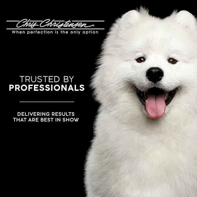 Chris Christensen Karben I Slicker Brush for Dogs, Groom Like a Professional, Ideal For All Coat Types, Remove Shedding Coat, Tangles and Dead Undercoat, 17 mm Stainless Steel Pins, Extra Small-Mewly Pet