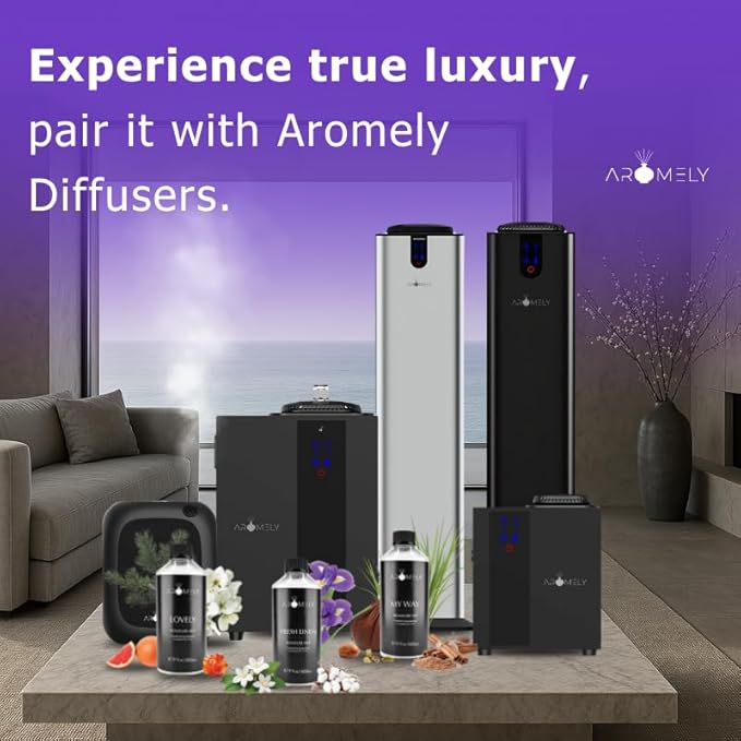 AROMELY My Way Essential Diffuser Oil Blend - Inspired by 1 Hotel® - Luxurious Fragrance with Notes of Leather, Cardamon, Lemon, Cedarwood, Iris and Amber. (500ml (17 Fl Oz), My Way)