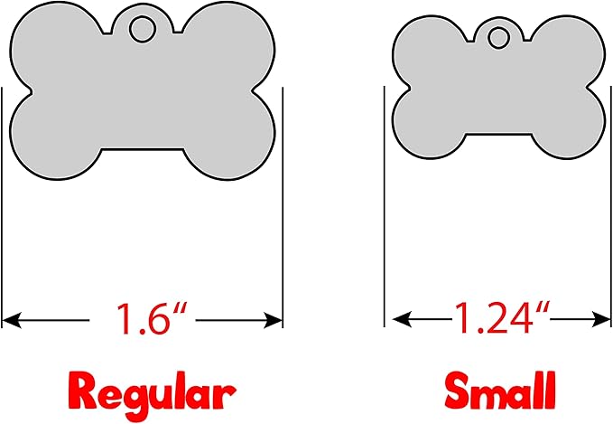 Personalized Dog Tag with 5 Lines of Custom Deep Engraved Durable Stainless Steel Pet ID Name Tag Designer Small Size Bone-Mewly Pet