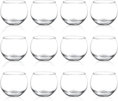 12pcs Clear Glass Tealight Candle Holder, Round Votive Candle Holders, Small Bowl Candle Holder Bulk for Wedding Table Centerpieces Home Decor