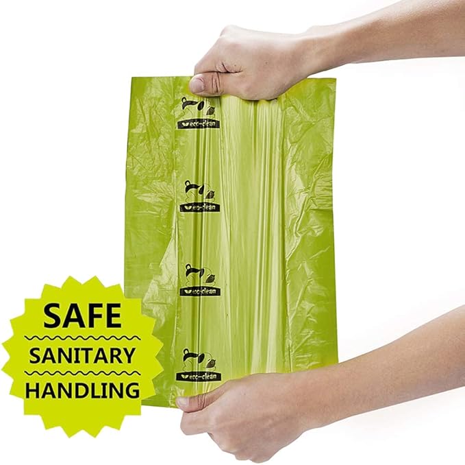 ECO-CLEAN Dog Poop Bags, 24 Rolls/360 Bags with Dispenser, Dog Waste Bags, Unscented, Leak-Proof, Easy Tear-Off-Mewly Pet