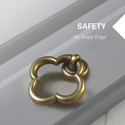 Cupboard Knobs Cabinet Knobs Drawer knobs, Zinc Alloy Gold Knobs for Dresser, Cupboard Knobs for Kitchen, Bathroom (Style E-2)
