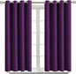 BGment Blackout Curtains - Grommet Thermal Insulated Room Darkening Bedroom and Living Room Curtain, Set of 2 Panels (52 x 45 Inch, Royal Purple)