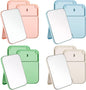 12 Pack Spa Mirrors for Party, Mirror Bulk, Small Table Mirror with Stand, 7.87 Inch Adjustable Vanity Desktop Folding Mirrors, 4 Colors for Makeup Travel