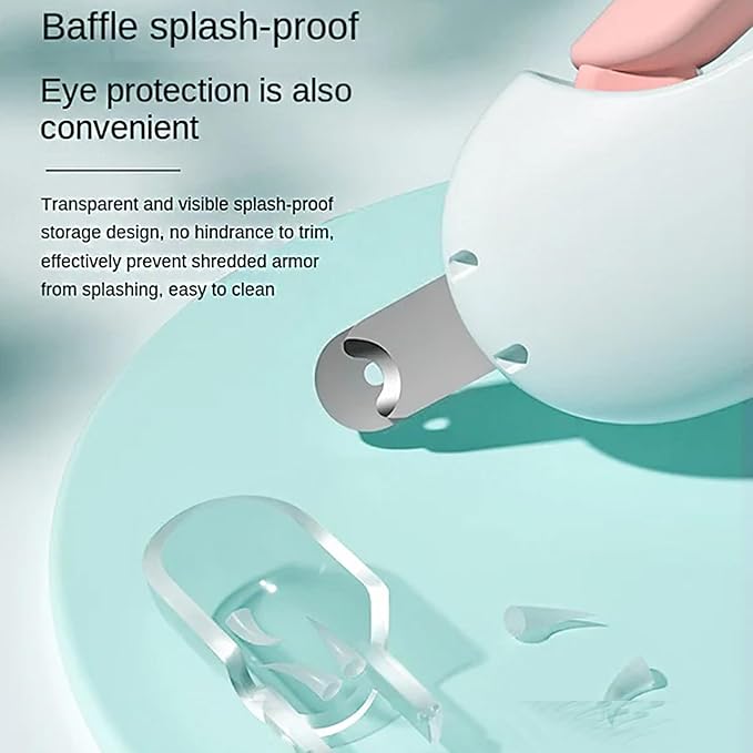 Celery Pets Nail Clippers, Adjustable Claw Clippers for Cats, Round-Hole Trimmer with Dust Storage, Safe Pet Claw Clipper Grooming Tool, Adjustable Nail Cutter for Small Large Cat/Dog (Pink+Blue)-Mewly Pet