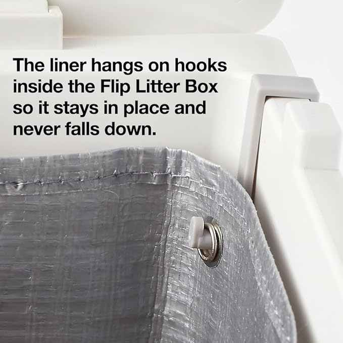 Modkat® Flip Litter Box, Front-Entry, Full Height Seamless Base, Reusable Litter Liner, Sifting Litter Scoop, 2X Bamboo Charcoal Filters-Mewly Pet