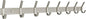 Coat Rack Wall Mount – Brushed Nickel 24 Inch Stainless Steel Hook Rail with 8 Heavy Duty Double Coat Hooks – Wall Mounted Coat Hanger for Entryway, Bathroom, Bedroom, Towel, Hat Organizer