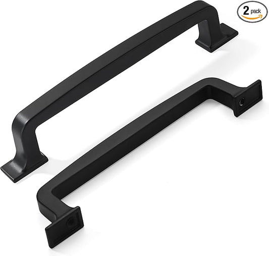 Khtumeware 2 Pack 5 Inch Drawer Handles - Matte Black Cabinet Pulls for Cupboards