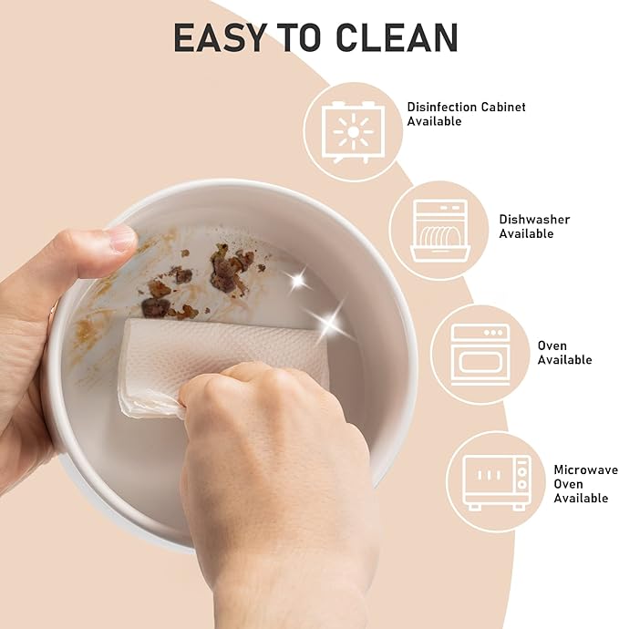 SPUNKYJUNKY 15° Slanted Ceramic Dog and Cat Bowl with Wooden Stand, Tilted Bulldog Food and Water Bowl No Slip Non-Spill for Cats Medium Dogs Big Face Pets 28.7 OZ (3.6 Cups, White × 2)-Mewly Pet