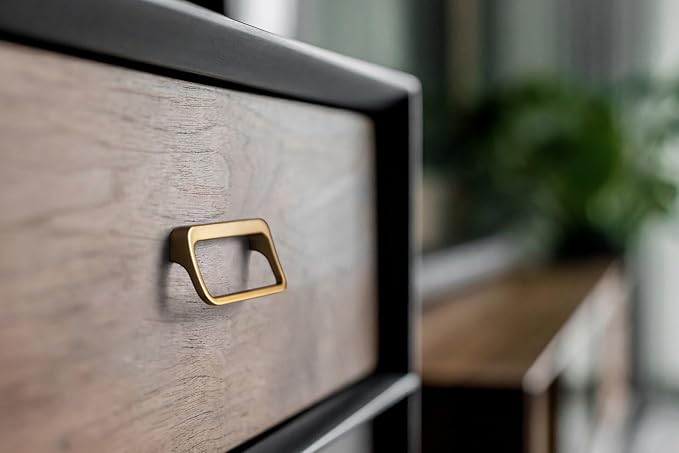 Goo-Ki Champagne Copper Cabinet Pulls with Hole Center 2.55''(64MM),Modern Zinc Alloy Drawer Pulls for Drawer,Wardrobe,Cupboard,6 Pack