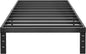 ALDRICH 10 Inch Metal Twin Bed Frame - Single Black Basic Steel Slats Platform, Easy Assembly Heavy Duty Noise Free Bedframes, No Box Spring Needed