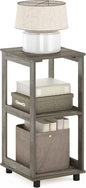 Furinno Romain 2-Tier Tall End Table, French Oak