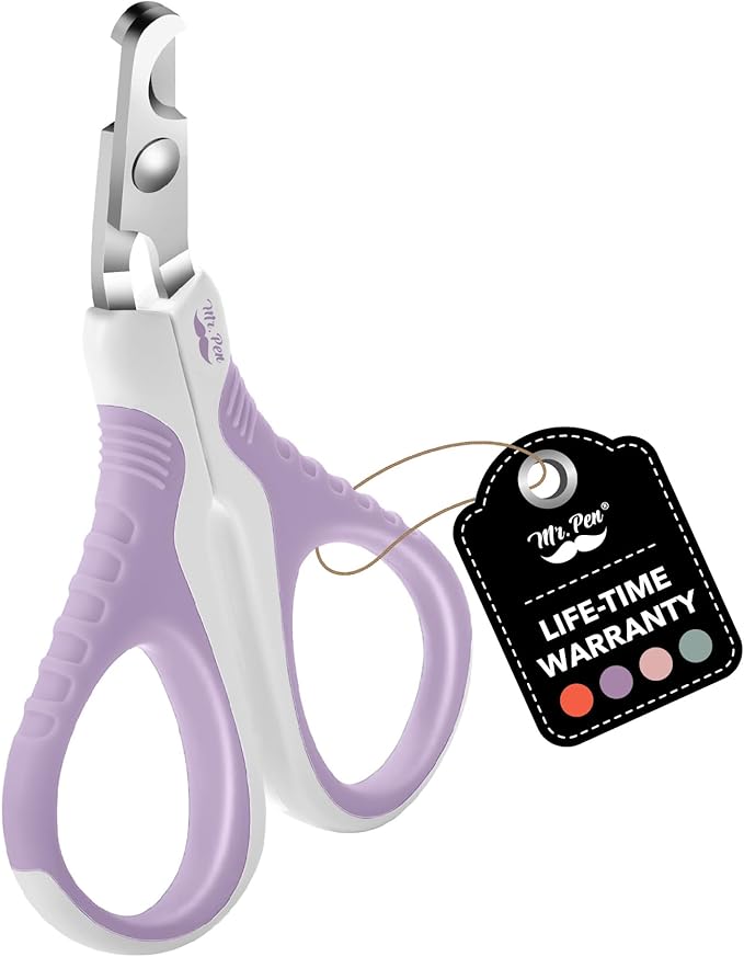 Mr. Pen Cat Nail Trimmer - Purple, Cat & Kitten Nail Clippers, Pet Claw Trimmer-Mewly Pet