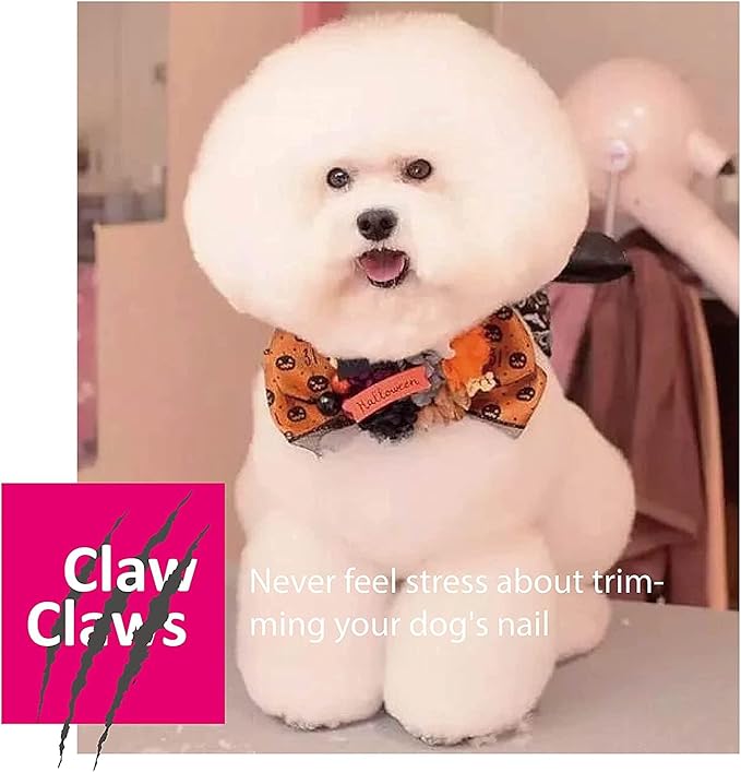 Guillotine Type Dog Nail Clippers for Small and Medium-Sized Dogs, Safety Guard to Avoid Over Cutting, Sharp Stainless Steel Blade (No Coated Handle)-Mewly Pet