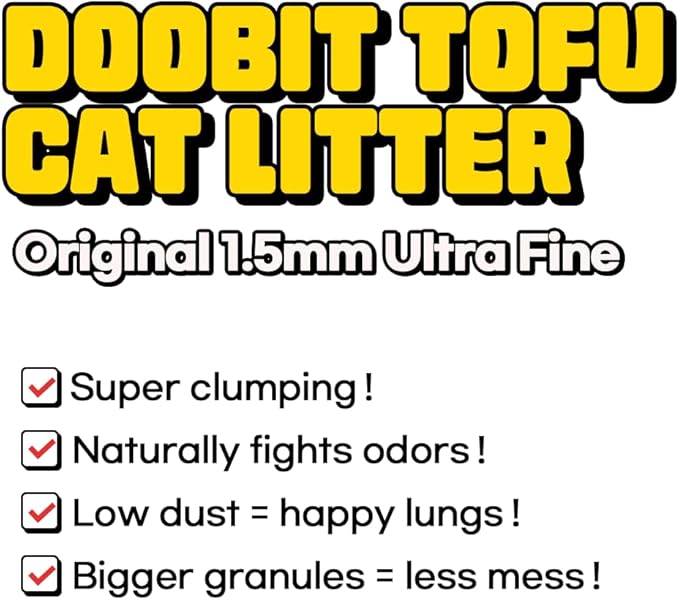 Tofu Cat Litter 100%, I'm Gonna Pee, Strong Clumping, Toilet Flushable, Less Dust, Less Tracking by Pallet Type, All Natural Ingredients, Biodegradable, Safe for Environment(5.7lb x 1pack)-Mewly Pet