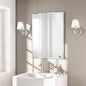 KOHROS Bathroom Mirror 20” x 28" Frameless Rectangle Bathroom Vanity Mirror w/Polished Edge Beveled Mirror for Hallway Entryway Dressing Room (Silver)
