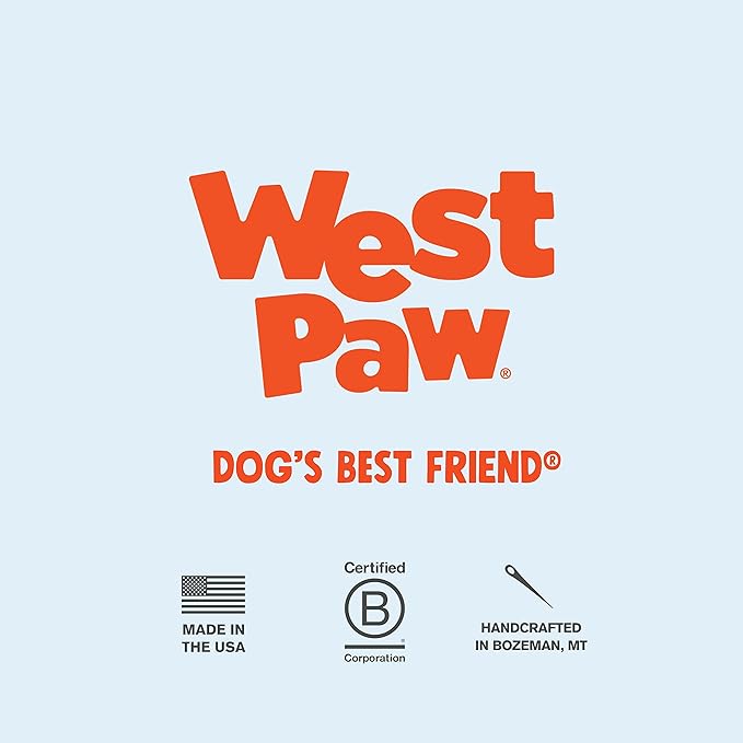 West Paw Zogoflex Toppl Treat Dispensing Dog Toy Puzzle – Interactive Chew Toys for Dogs – Dog Toy for Moderate Chewers, Fetch, Catch – Holds Kibble, Treats, Small 3", Tangerine-Mewly Pet