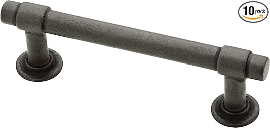 Franklin Brass - Francisco Soft Iron Cabinet Handles 3 Inch (3") Hole Center Pulls | Easy Install, Durable Hardware for Kitchen Cabinet Door, Drawers, Dresser Pull, Furniture (10 Pack)
