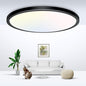 zemty Black Ceiling Light 9 Inch,24W 2400lm Bright LED Flush Mount Light Fixture 3000K/4500K/6000K Adjustable,Thin Flat Ceiling Lamp for Bathroom Closet Pantry Hallway