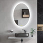 Wall-Mounted LED Oval Bathroom Mirror, Makeup Mirror (28 inches x 20 inches,) 3 Color Stepless Dimmable Memory Bathroom Vanity Mirror with Lights CRI90+ 3000-6400K Smart Mirror with Touch