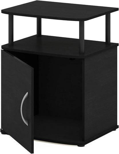 Furinno Jaya End Table, One, Black Wood