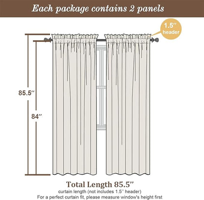 Chyhomenyc Sage Green Sheer Curtains 84 inches Long 2 Panels, Light Filtering Soft Window Treatment Voile Drapes for Living Room Bedroom, Each 42Wx84L,2 PCS