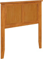 AFI, Madison Twin Solid Wood Panel Headboard with Attachable Charger, Light Toffee