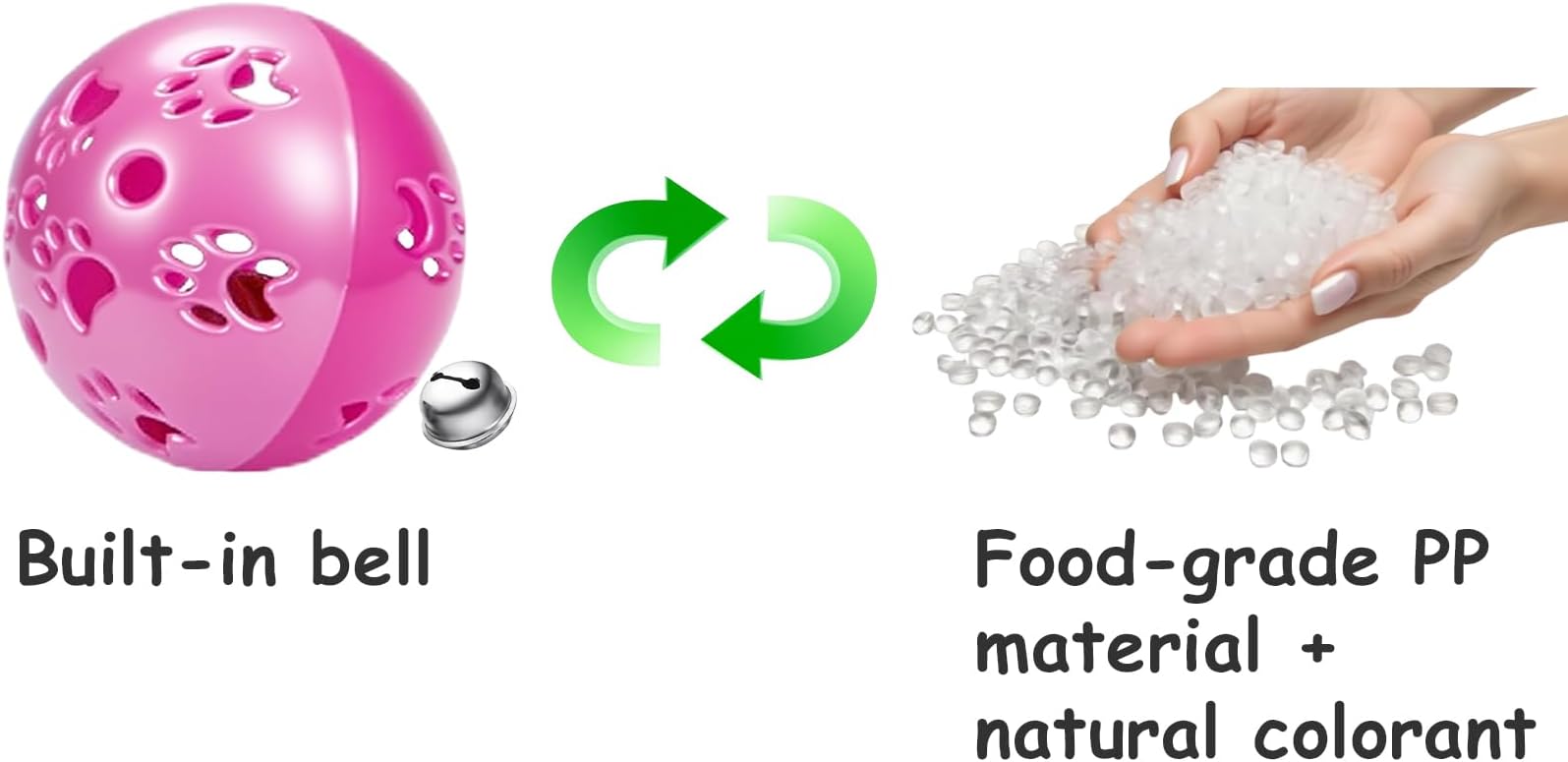 10-Pack Colorful Cat Toy Balls with Bells for Indoor Cats and Kittens (1.5'' - 2.3'', Cat Toys Mega Set)-Mewly Pet