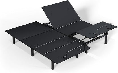 Sven and Son Essential Adjustable Bed Base (Frame Only), Easy Assembly, Head and Foot Lift, Memory Positions, Zero Gravity, Wireless Remote - Split King