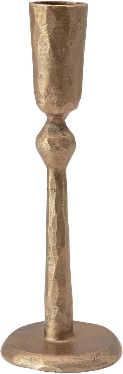 Creative Co-Op Hand-Forged Metal Taper, Antique Brass Finish Candle Holder