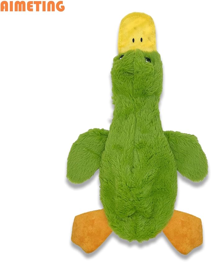 No Stuffing Dog Toys 3 Pack, Squeaky Dog Toys for Large Dogs, Plush Toys for Aggressive Chewers Small Medium Large Breeds, Puppy Chew Toys for Teething (Short Plush)-Mewly Pet