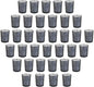 Black Mercury Glass Tea Light Holders Set of 36 - Elegant Votive Candle Holders for Weddings, Showers and Home Decor - Perfect for Table Centerpieces and Parties (Glass, Black)
