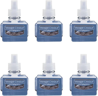 Yankee Candle Scent Plug Refill, Warm Luxe Cashmere (Pack of 6)