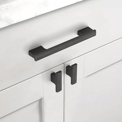 Asidrama 10 Pack 5 Inch(128mm) Oil Rubbed Bronze Kitchen Cabinet Handles, Cabinet Pulls Kitchen Cabinet Hardware for Cupboard Drawer Pulls