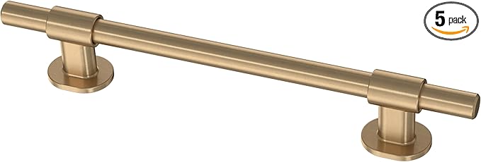 Franklin Brass Adjusta-Pull (5-Pack) Adjustable Drawer Pulls | Fits 1-3/8 to 6-5/16 Inch Hole Centers | Champagne Bronze Cabinet Handles| Francisco P44365-CZ-B