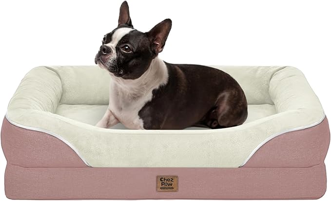 Orthopedic Foam Large Dog Bed XLarge Dog Beds with Removable Washable Cover Pet Bed with Bolster Waterproof Cover Extra Large Dogs Beds Big Size Pet-Mewly Pet
