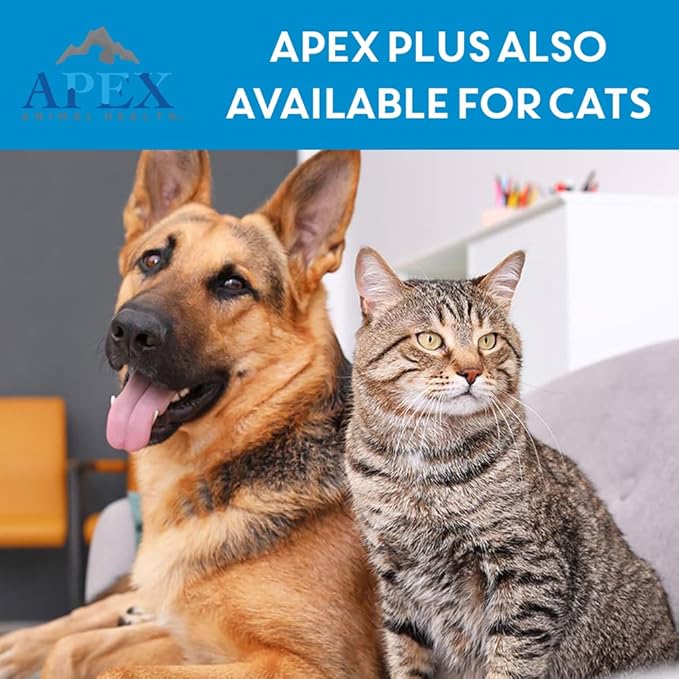 Apex Plus Flea and Tick Prevention for Dogs | Medium (23-44 lbs) | 6-Month Supply | Dog Flea and Tick Treatment | 24-Hour Activation, Waterproof, 30-Day Protection-Mewly Pet